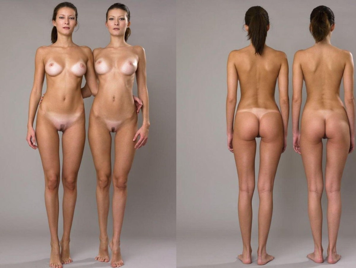 Nude skinny white woman